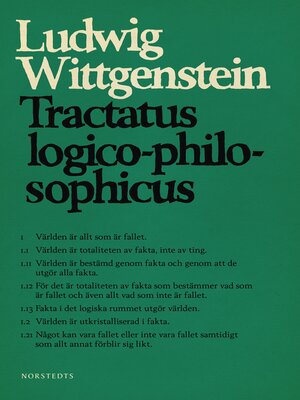 cover image of Tractatus logico-philosophicus